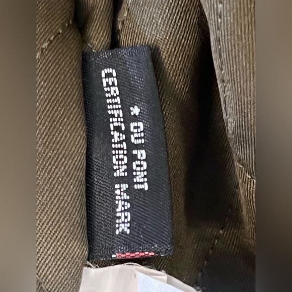 VTG WOOLRICH Size L Wool/Leather Mens Olive Field Jacket Coat Made in USA G10 - Picture 9 of 12